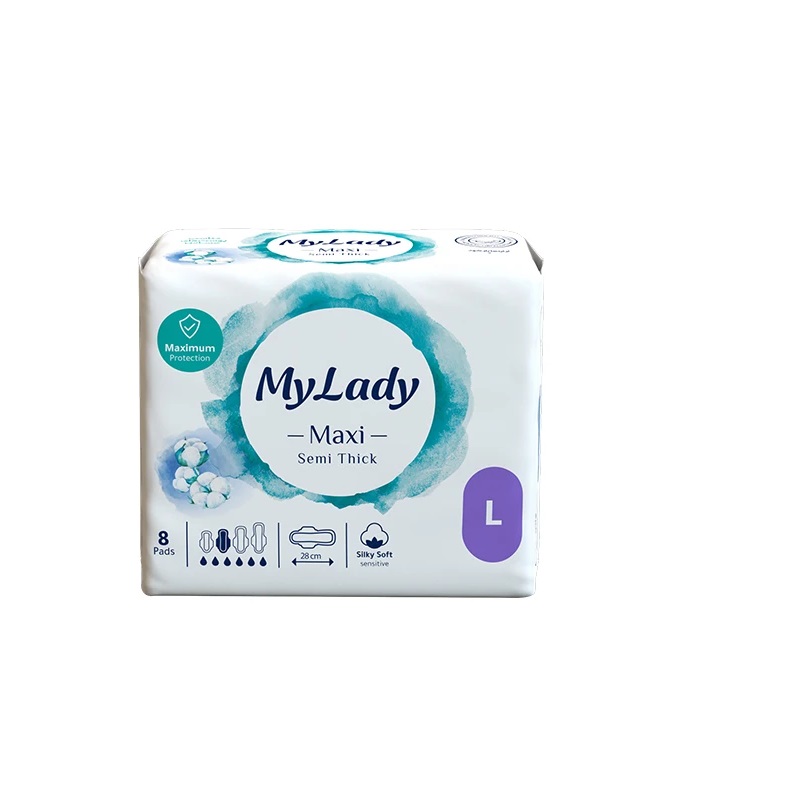 نوار بهداشتی بالدار متوسط مخصوص روز و شب مای لیدی مدل Maxi Semi Thick