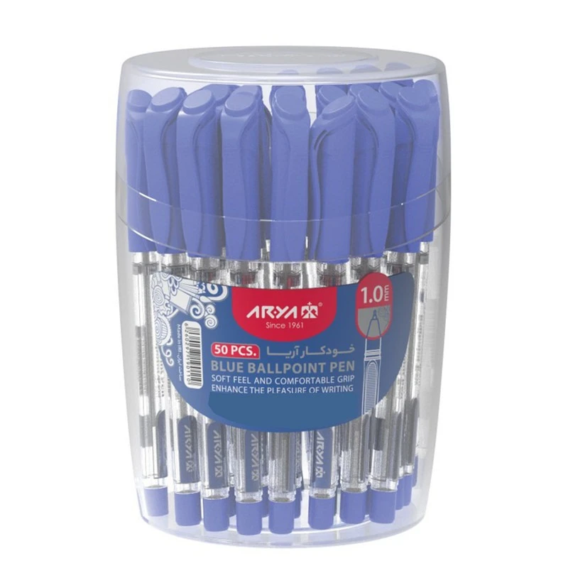 خودکار 1 میلی متری آریا مدل ballpoint رنگ آبی